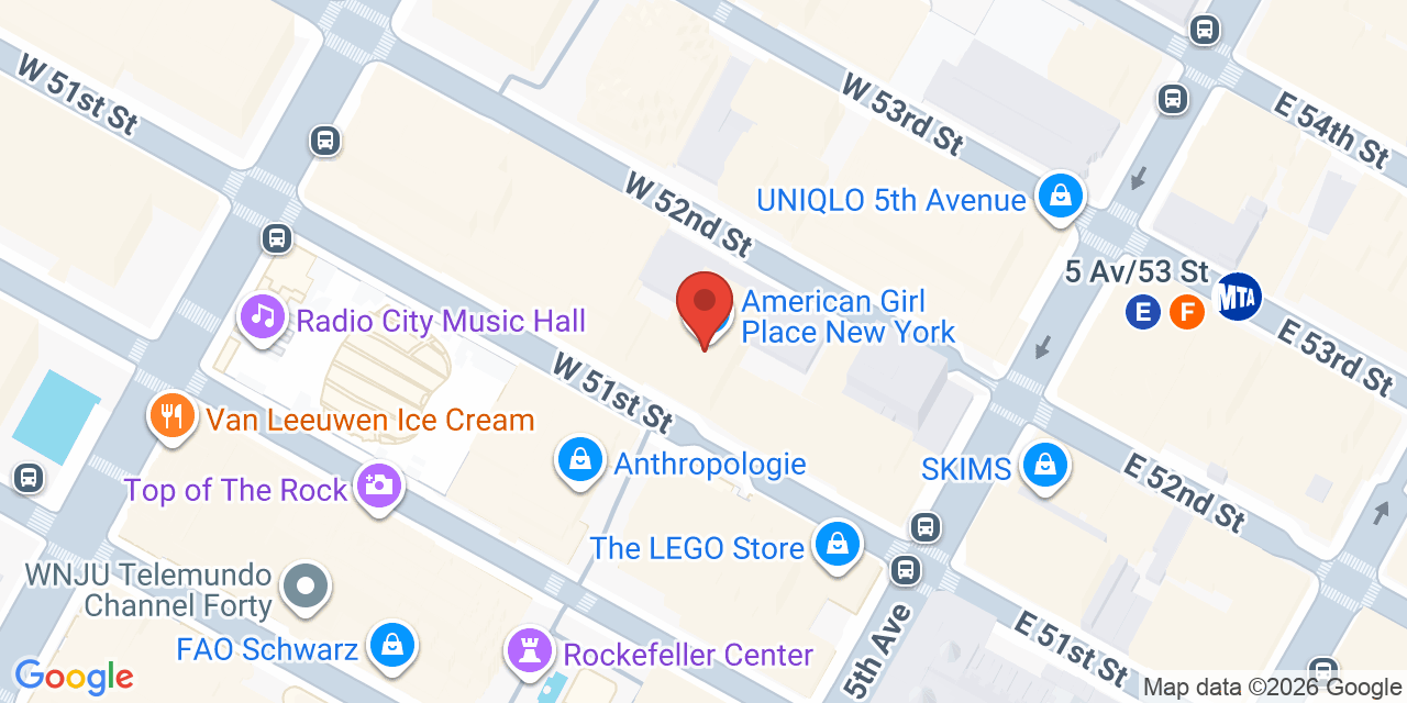 Map showing the location of 75 Rockefeller Plaza, New York, NY 10019
