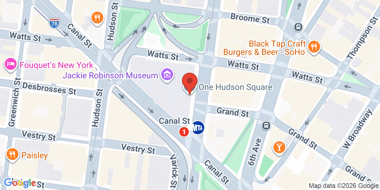 Map showing the location of 75 Varick St, New York, NY 10013