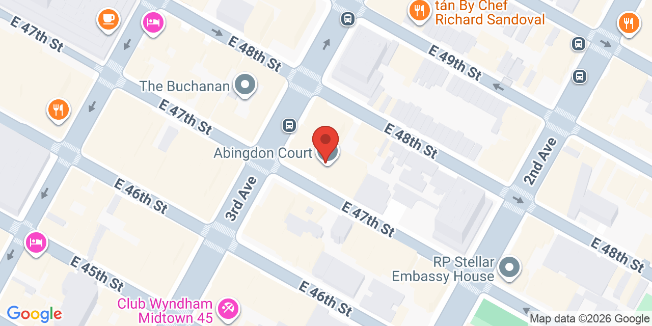 Map showing the location of 757 3rd Ave, New York, NY 10017