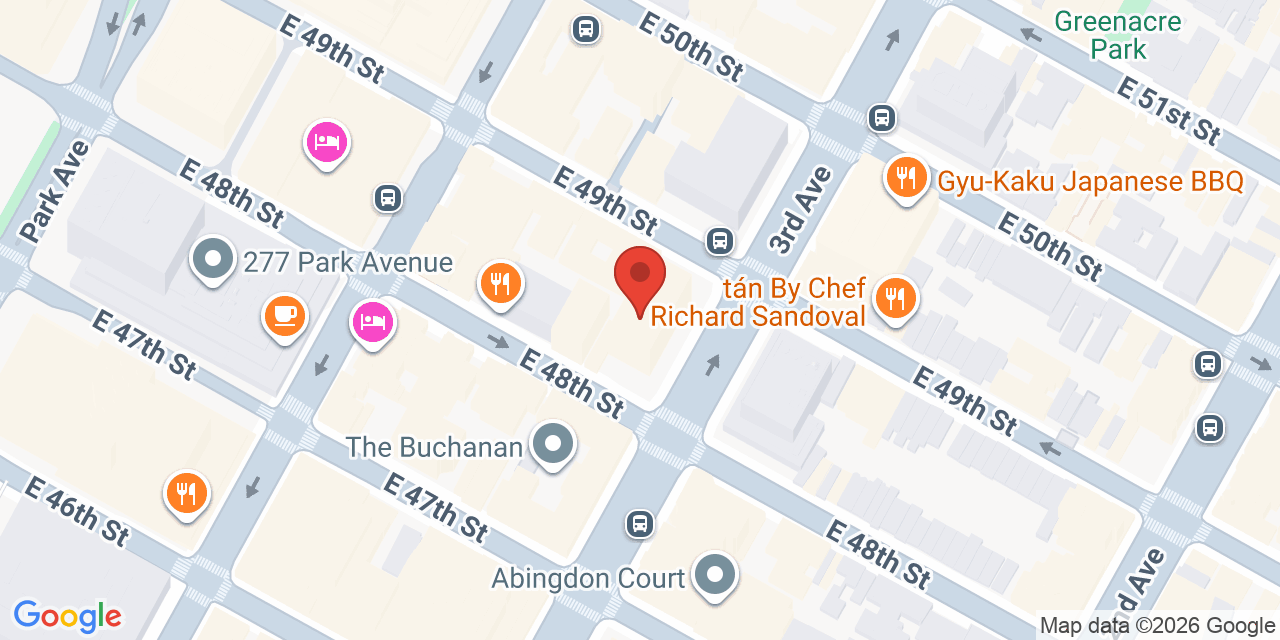 Map showing the location of 780 3rd Ave, New York, NY 10017
