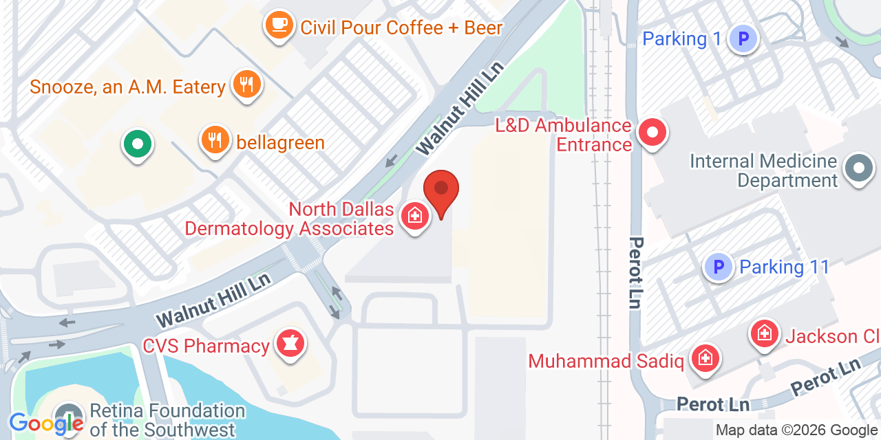 Map showing the location of 8144 Walnut Hill Ln, Dallas, TX 75231