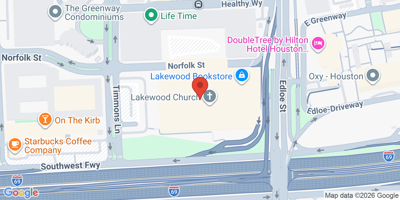 Map showing the location of 9 Greenway Plaza, Houston, TX 77046