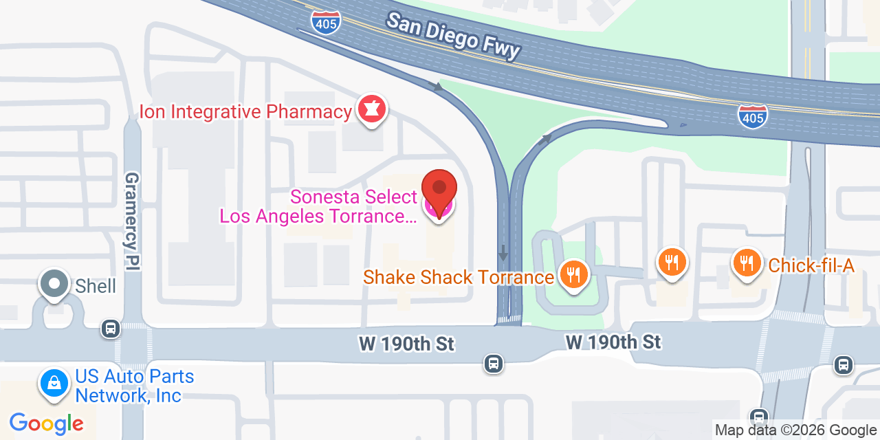 Map showing the location of Torrance, CA